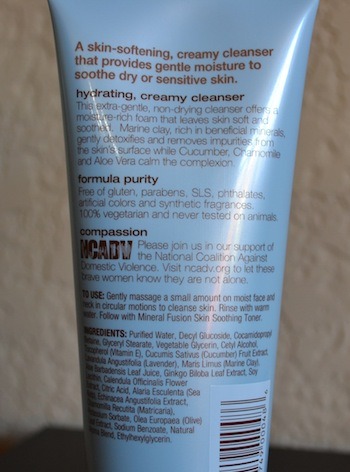 Mineral Fusion ultimate moisture facial cleanser