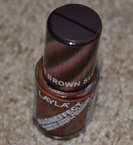 layla magneffect nail polish brown sugar