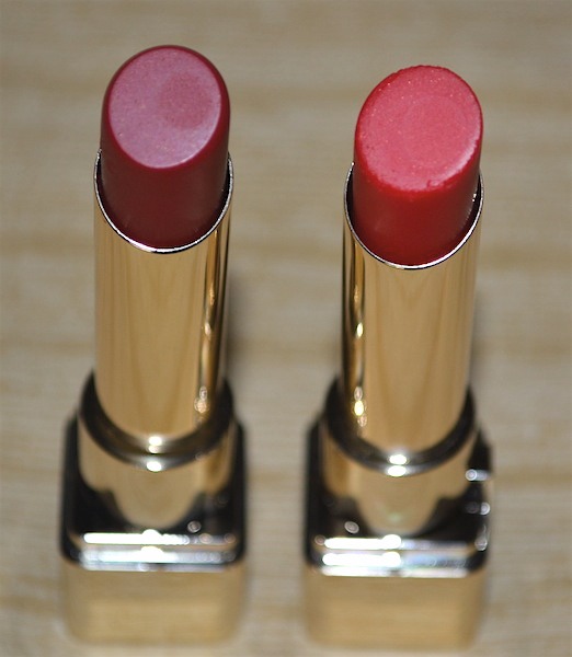 L’Oreal Colour Riche Caresse Sticks Cardinal Plume and Cherry Tulle