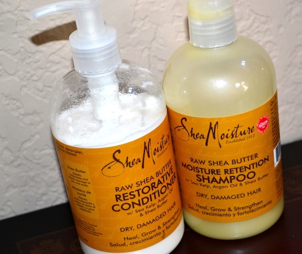 Shea Moisture Organic Raw Shea Butter Moisture Retention Shampoo & Conditioner