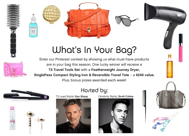 T3 what's in your bag contest