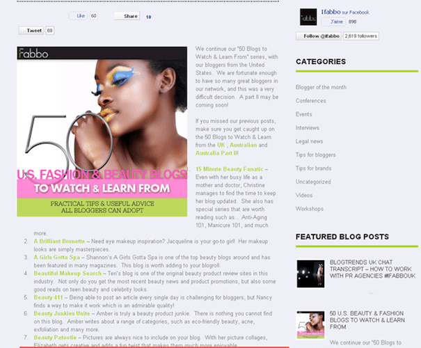ifabbo 50 US Beauty blogs to watch for