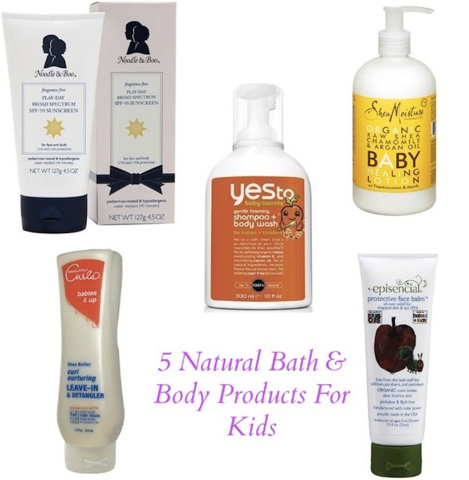 natural bath and body products for kids