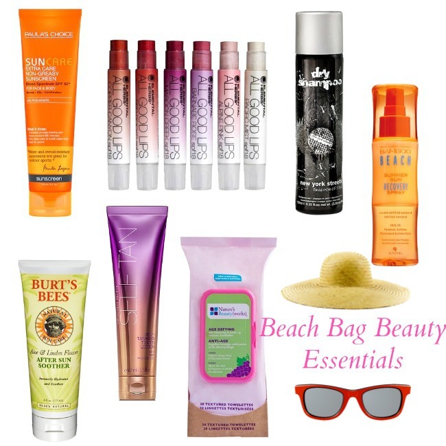 Beach bag beauty essentials