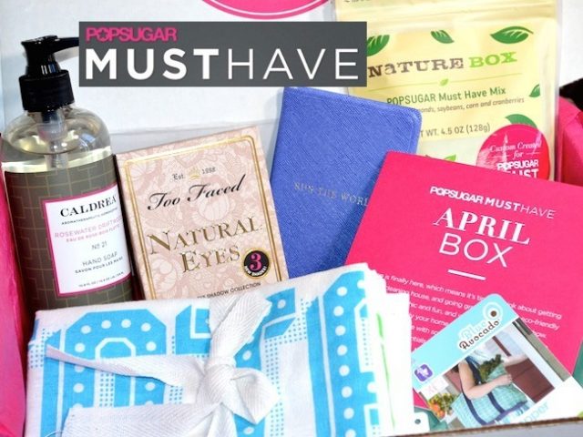 POPSUGAR Must Have box April 2014 Photos and Review