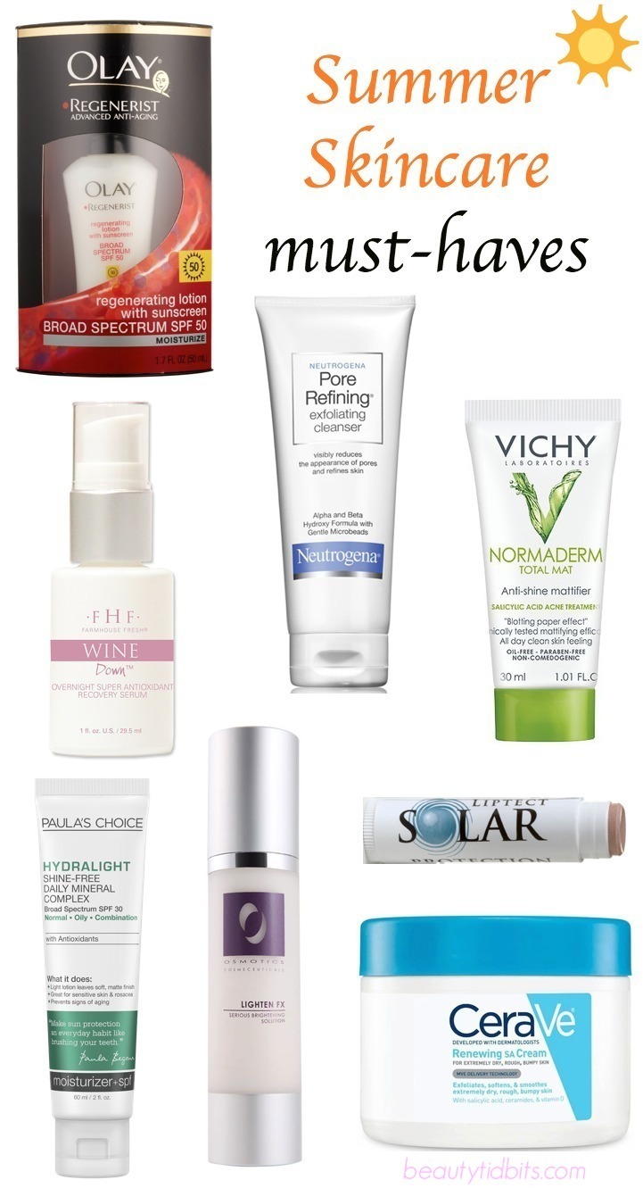 summer skincare must haves