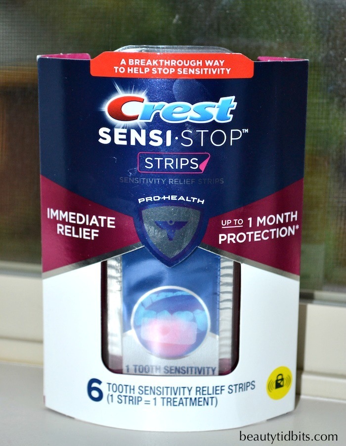 Crest Sensi-Stop Strips pack