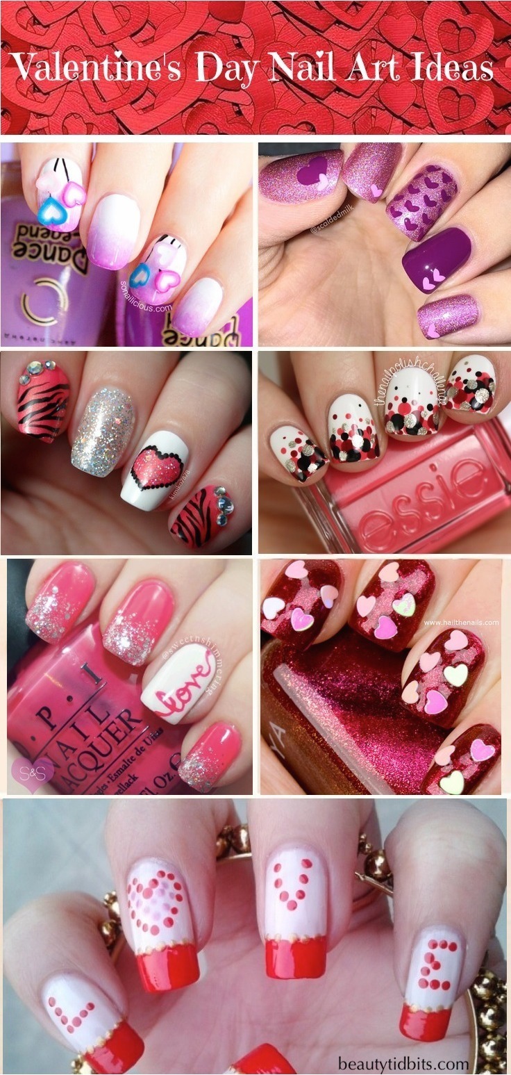 Cute & adorable Valentine's Day Nail Art Designs and Ideas that will definitely leave you inspired to polish off your V-Day look! 