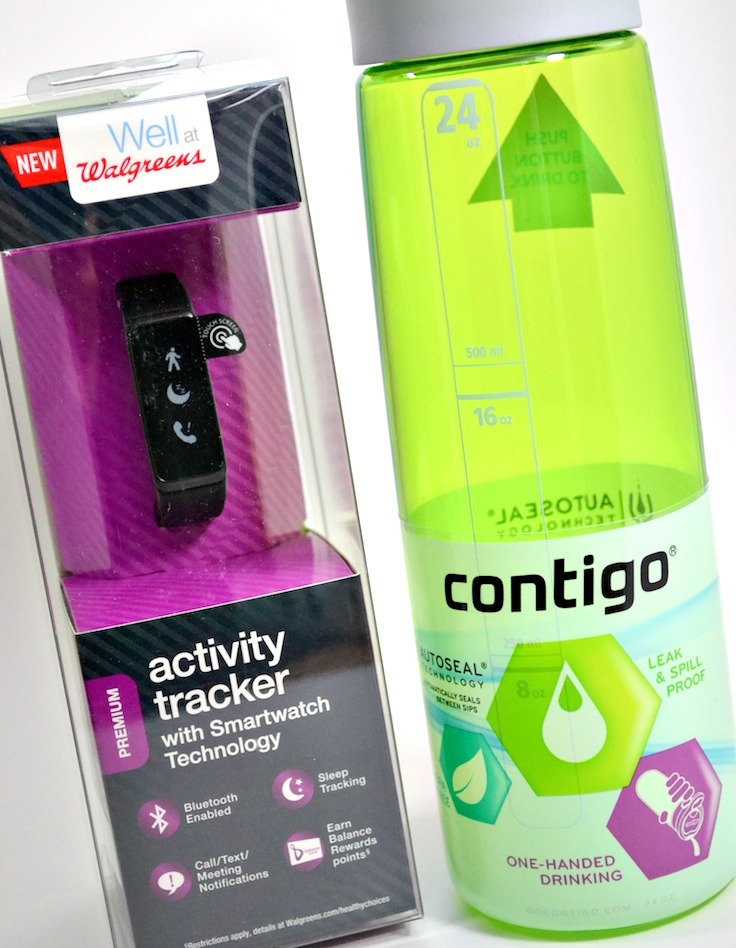 Walgreens Activity Tracker and Contigo water bottle