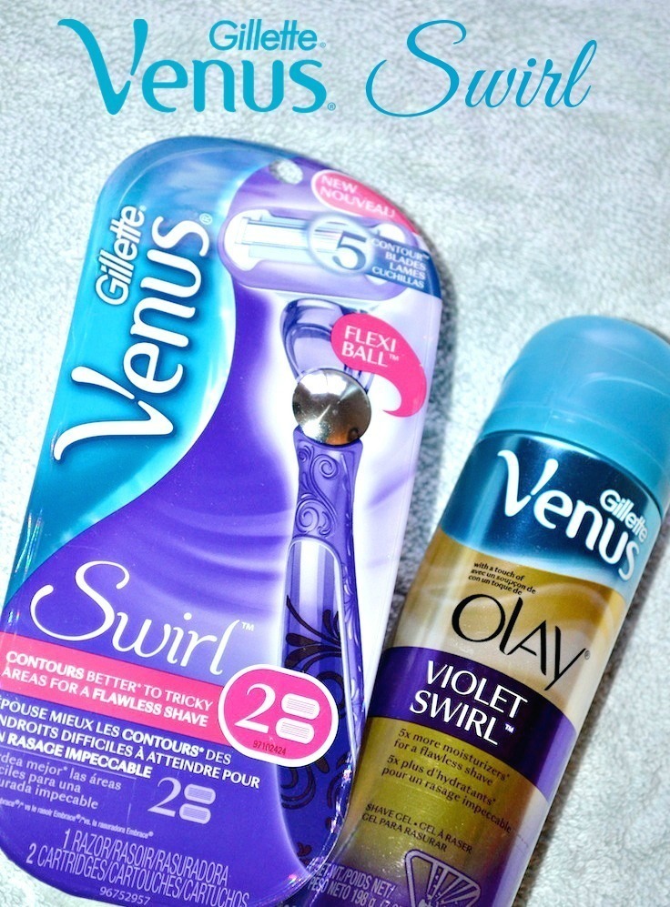 Gillette Venus Swirl Razor and Olay Swirl Shaving gel