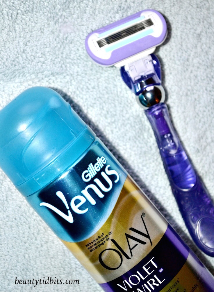 Gillette Venus Swirl Razor and Shaving gel
