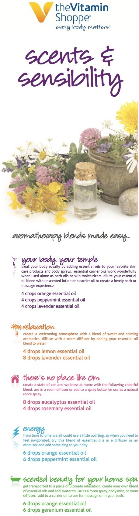 Aromatherapy blends