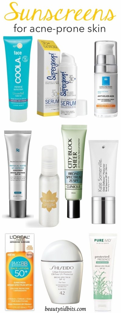 Best sunscreens for acne prone skin