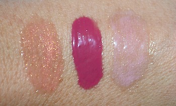 Mirabella Colour Luxe Lip Gloss swatches