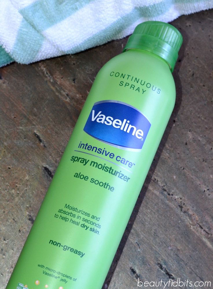 Vaseline Intensive Care Spray Moisturizer Aloe Soothe