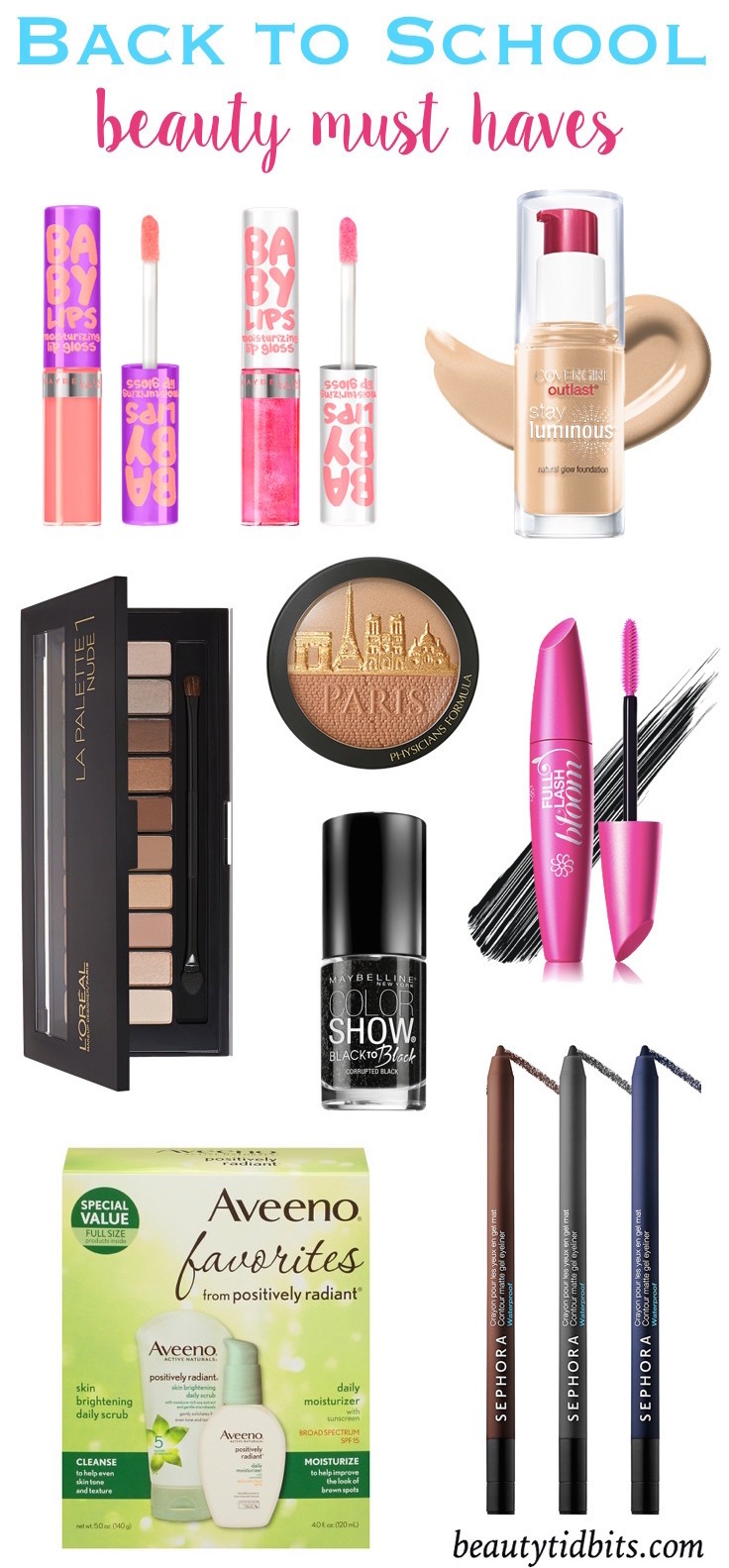 From smudge-proof eyeliners to glossy lip colors, here are some of my back-to-school beauty picks that will have you covered for whatever comes your way!