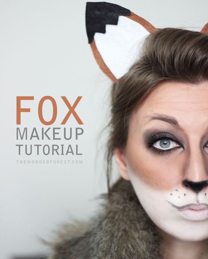 Fox makeup tutorial for Halloween