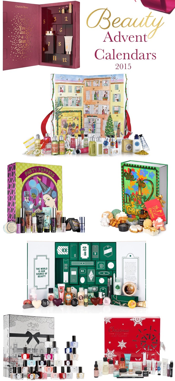 Here are the best beauty Advent calendars for 2015...bring on the beauty treats and make it Christmas every day!