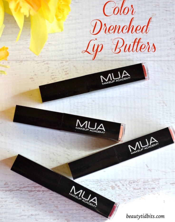 MUA Professional Color Drenched Lip Butters review
