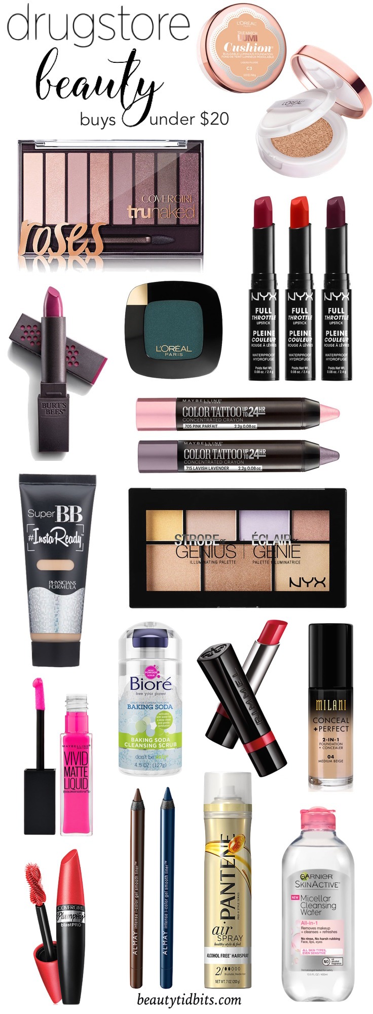 Amp up your look for the new year with these exciting new drugstore beauty products - all under $20! 