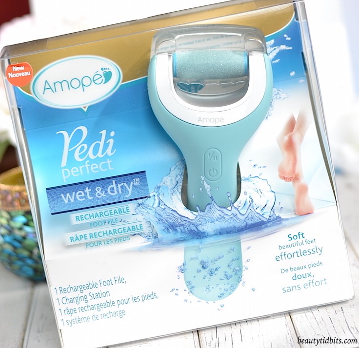 Amopé™ Pedi Perfect Wet & Dry Rechargeable Foot File