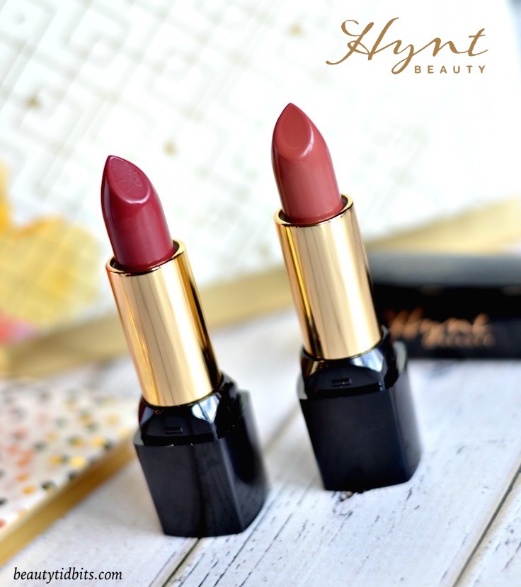 Hynt Beauty ARIA Pure Lipsticks in Shiraz and Passion Plum
