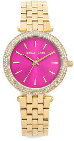 Michael Kors Mini Darci Watch Fuchsia:Gold