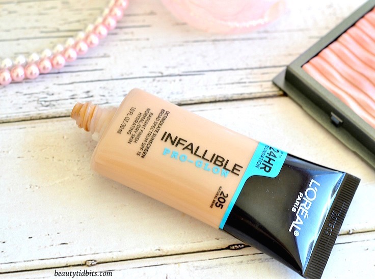 L'Oreal Infallible Pro-Glow Foundation Review and Swatches
