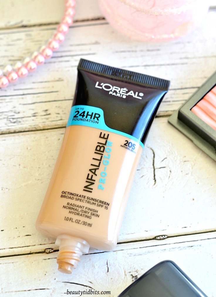 L'Oreal Infallible Pro-Glow Foundation Review and Swatches