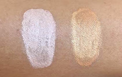 jane iredale Smooth Affair for Eyes Naked and Gold swatches