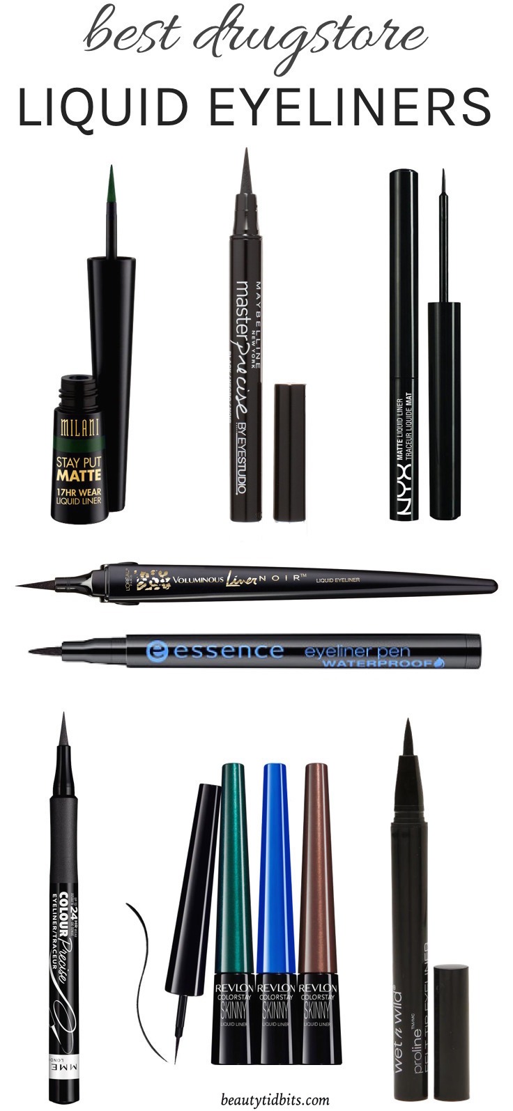 From creating the perfect cat-eye to drawing a crisp line, these best drugstore liquid eyeliners will make acing your liner game easy! 