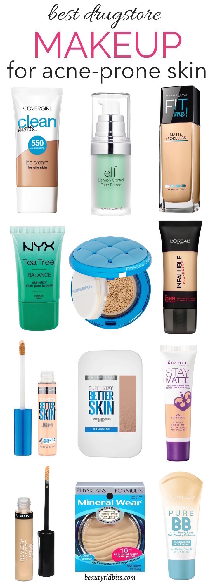 best makeup for acne prone