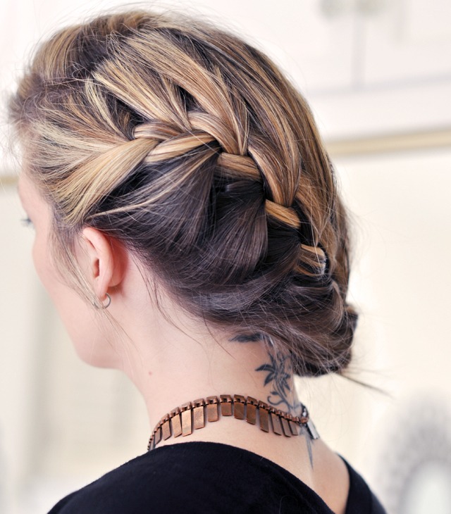 how to side french braid