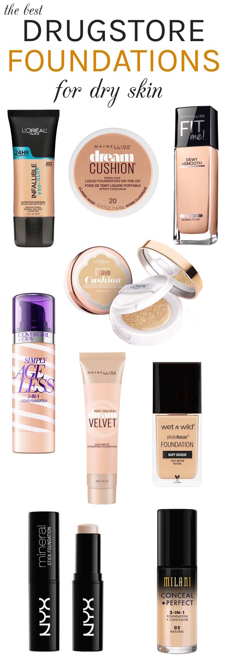 best natural looking foundation drugstore