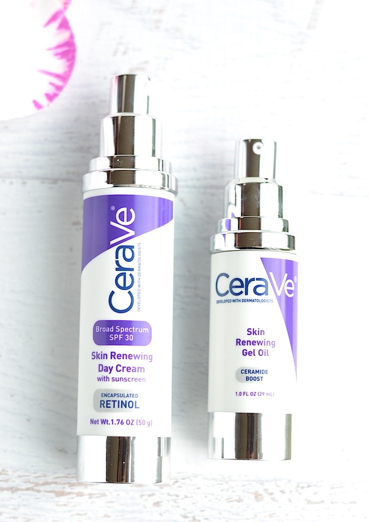 CeraVe Skin Renewing Day Cream SPF 30 and Ceramide Boost Gel Oil