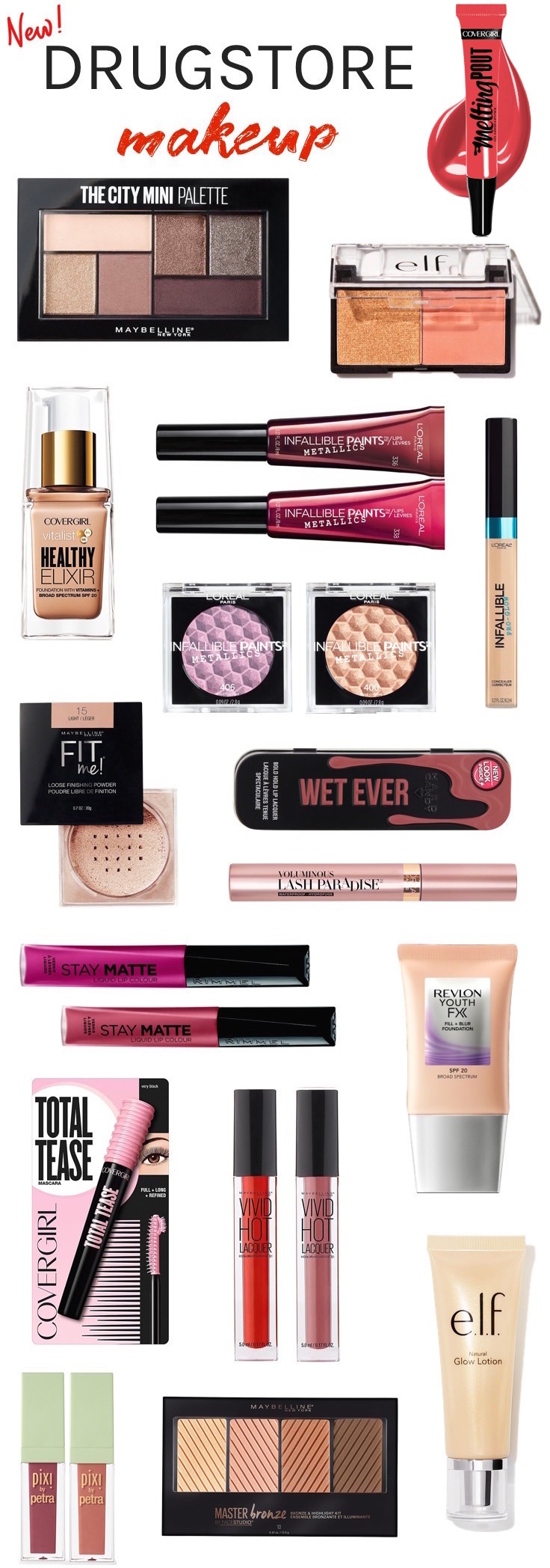 New drugstore makeup summer 2017 | Want to know what's new in the drugstore beauty aisles? Check out the latest launches that you’ll want to get your hands on...and don't be surprised if you want them all! 