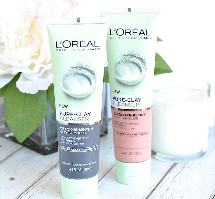  Loved L’Oreal Pure Clay masks? You will also love the new L’Oreal Pure-Clay cleansers! These are a drugstore face wash well done! 
