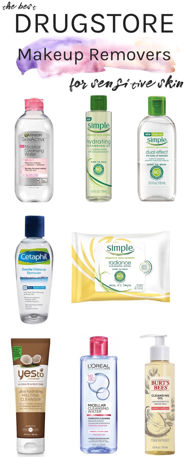 Looking for a gentle and affordable makeup remover that's easy on your sensitive skin? Look no further than these best drugstore makeup removers that melt your makeup right off!