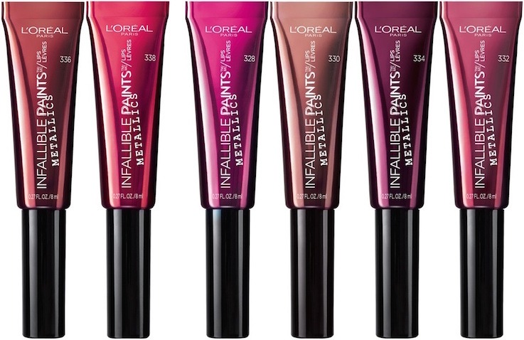 L’Oreal Infallible Metallic Lip Paints review and swatches