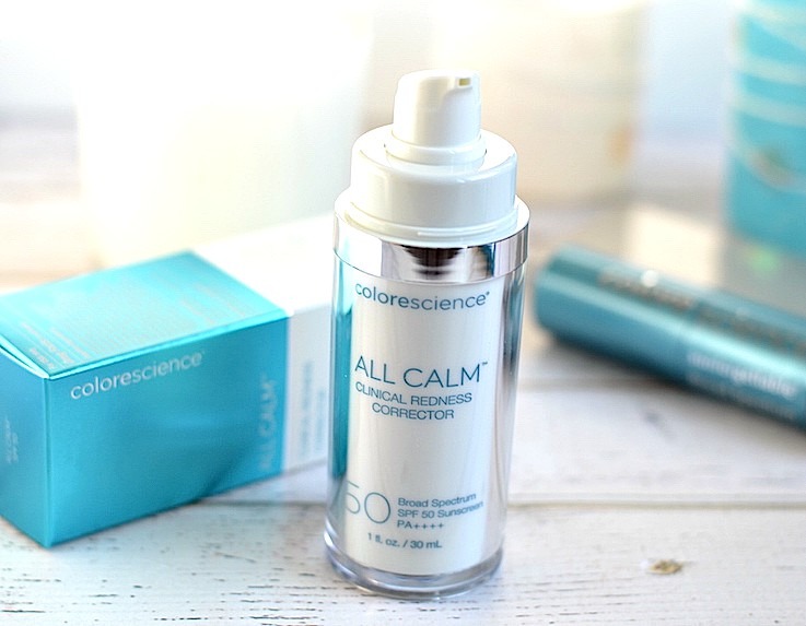 Red, sensitive skin? The NEW Colorescience All Calm Clinical Redness Corrector SPF 50 is a soothing tinted treatment that covers everything while delivering serious skin protection from the sun! 