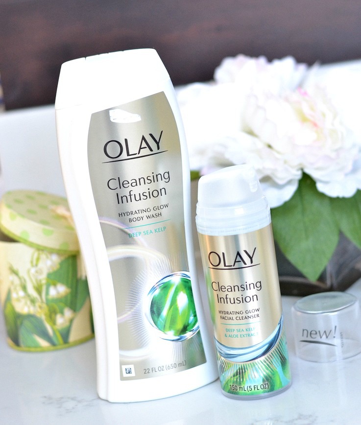 Olay Cleansing Infusion Deep Sea Kelp facial cleanser and body wash