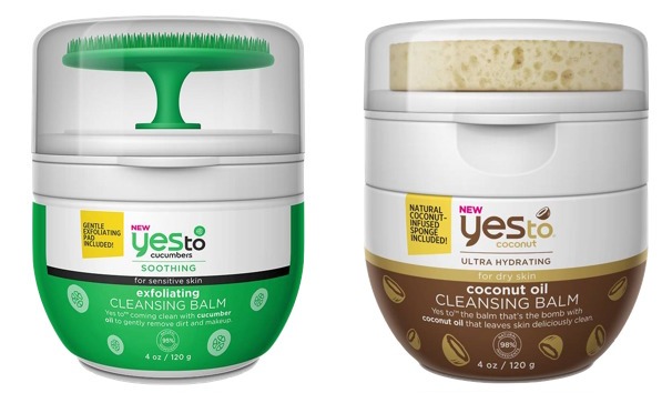 New drugstore skincare products 2018 | Yes to cucumber cleansing balm and Yes to Coconut Oil cleansing balm for dry skin