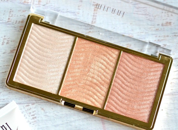 Milani Stellar Lights Highlighter Palette Rose Glow Review and Swatches