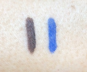 L'Oreal Infallible Pro-Last Waterproof Pencil Eyeliners in Brown and Cobalt Blue swatches