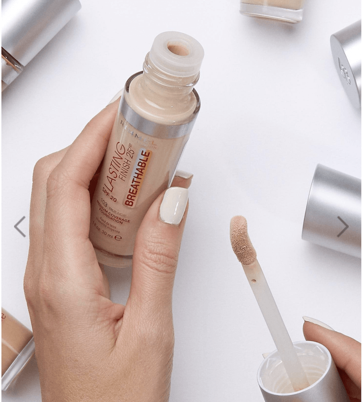 New Rimmel Lasting Finish 25HR Breathable Foundation review and swatches