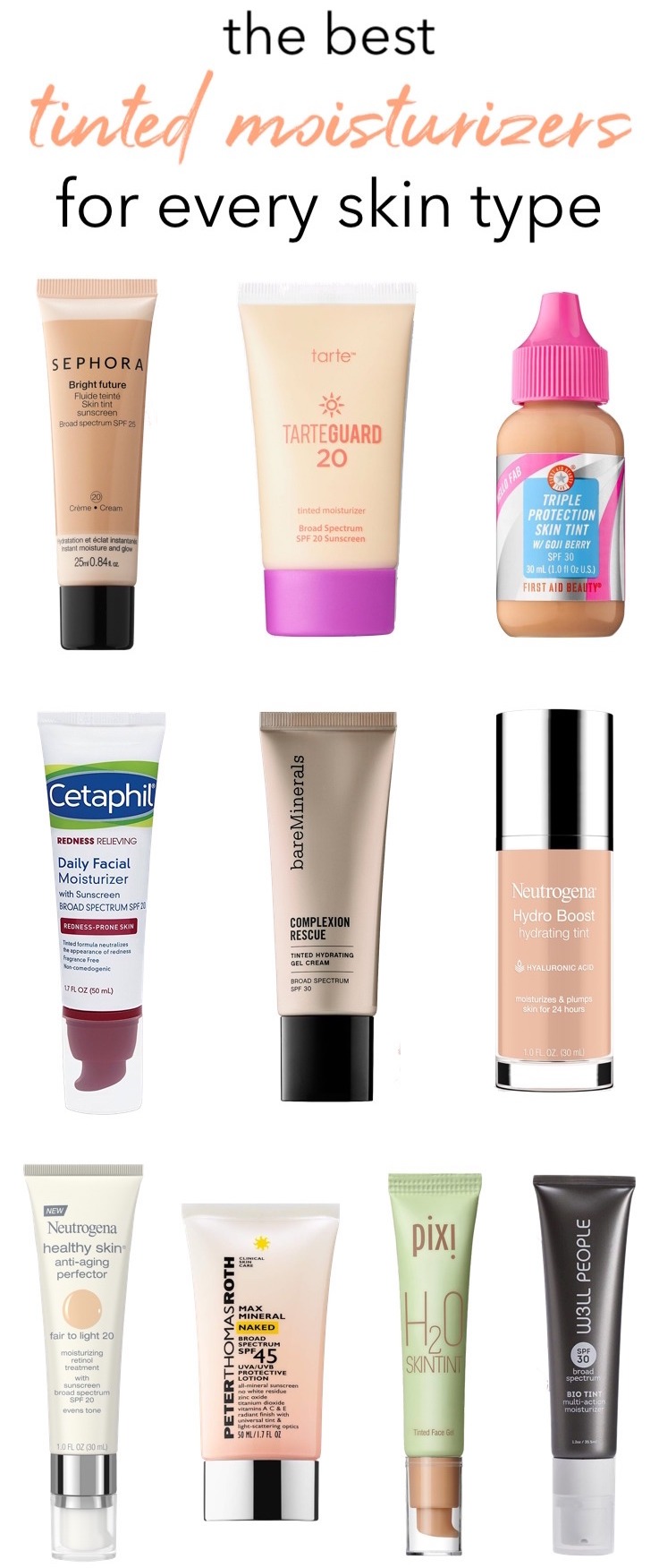 The Best Tinted Moisturizers With SPF (For Every Skin Type)