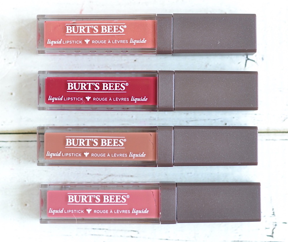 Burt's Bees liquid lipsticks review and swatches