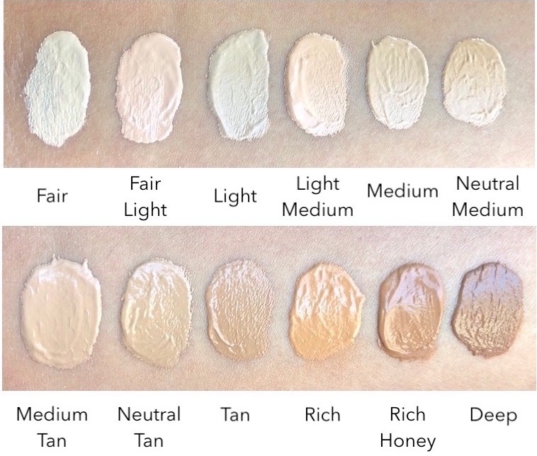 IT Cosmetics Oil-Free Matte CC Cream swatches (ALL shades)