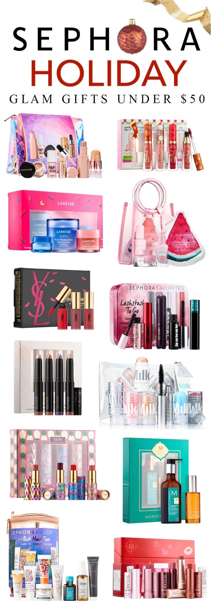 The Best Sephora Holiday 2018 Gift Sets Under $50! Click through to see the full list
