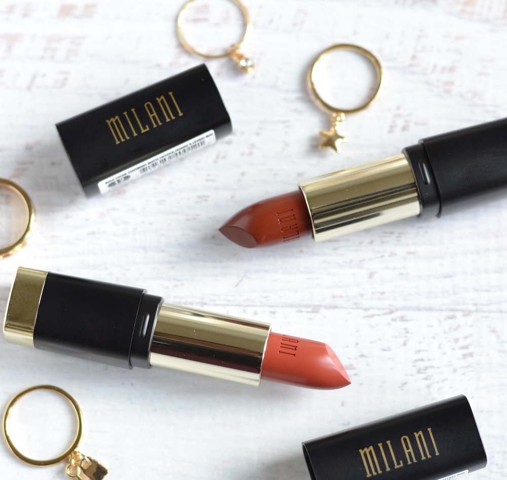 Milani Bold Color Statement Matte Lipsticks review and swatches